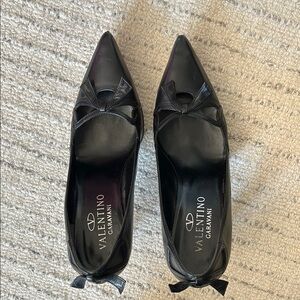 Valentino Garavani Black Bow Heels